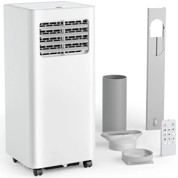 Air Conditioning Unit - Portable Air Conditioner 7000 BTU with Remote Control, 4-in-1-Cooling, 24H Timer, Dehumidifier & Sleep Mode AC